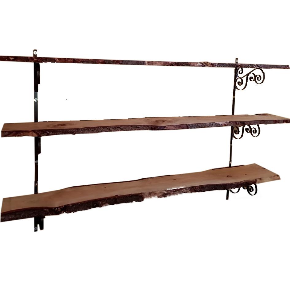 LIBRERIA/MENSOLE INDUSTRIAL LEGNO DOUGLASIAS 3 RIPIANI CM H115X200