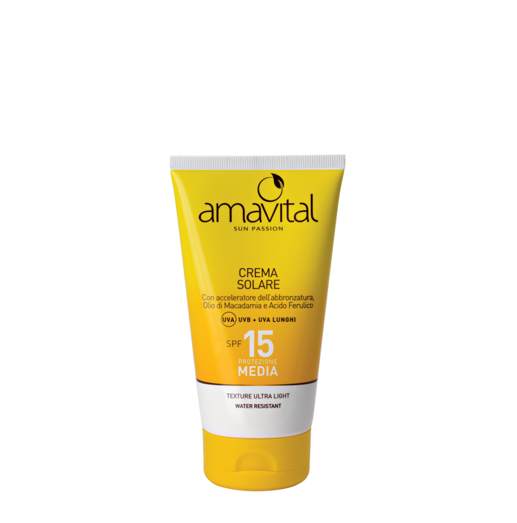 CREMA SOLARE – SPF 15 INTENSIFICANTE, PROTETTIVA E SETIFICANTE