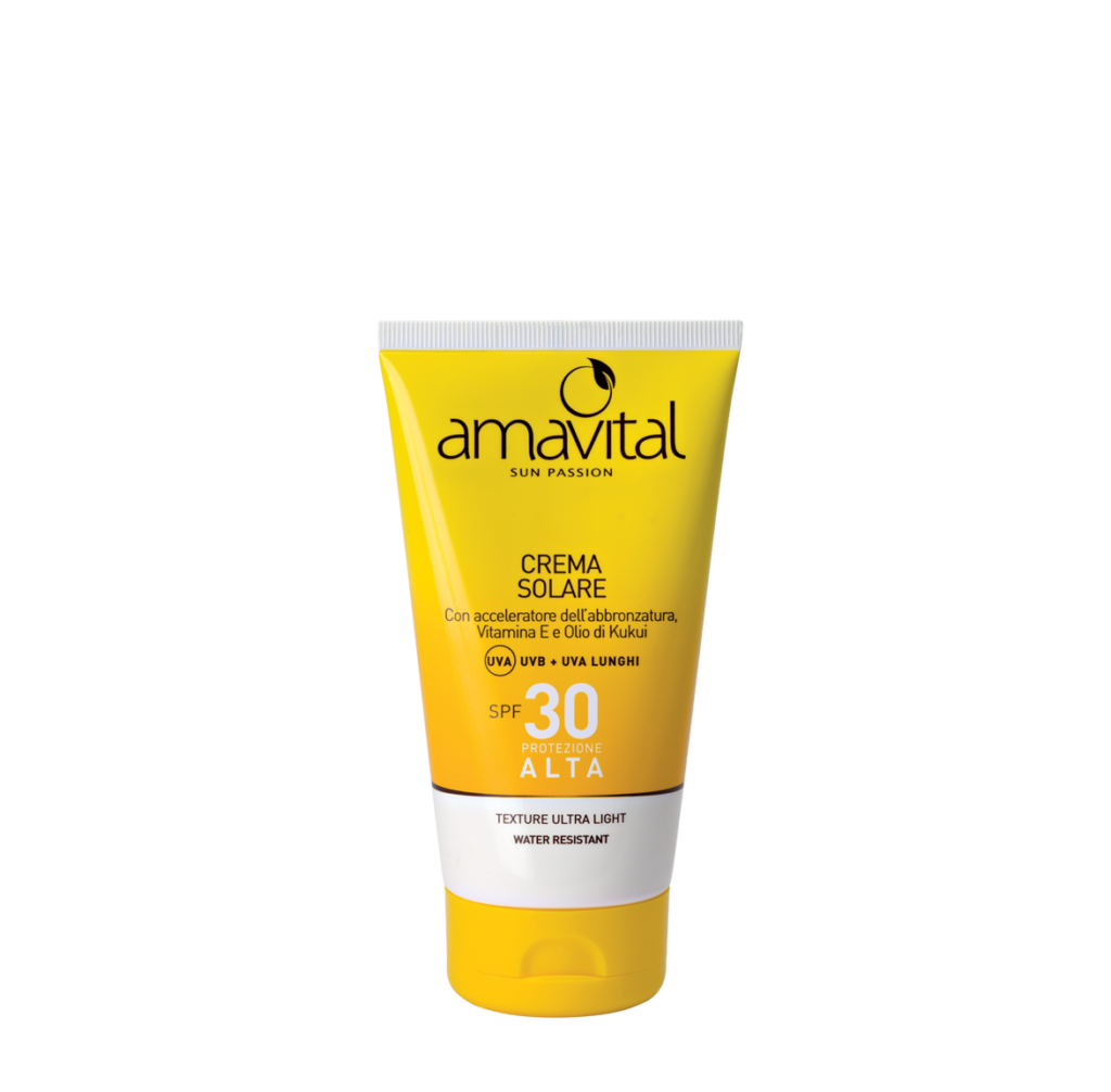 CREMA SOLARE – SPF 30 PROTETTIVA, SETIFICANTE, INVISIBILE SULLA PELLE