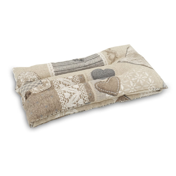 SEMI di LINO – FASCIA del BENESSERE con STOFFA DECORATA