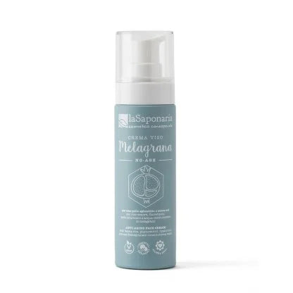 CREMA VISO NO AGE MELAGRANA. ANTIRUGHE E ANTIAGE BIOLOGICA PER PELLI FRESCHE, LUMINOSE