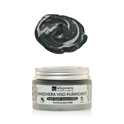 BYE BYE IMPURITA' - MASCHERA VISO PURIFICANTE CON ACIDO AZELAICO, PREBIOTICO DI CICORIA E CARBONE