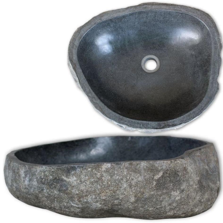 LAVANDINO IN PIETRA SCURA CM 55X45X15 CIRCA