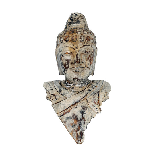 TESTA di BUDDA in LEGNO