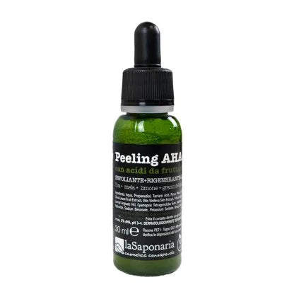PEELING AHA ATTIVO PURO CON ACIDI DA FRUTTA ITALIANA AD AZIONE ESFOLIANTE, RIGENERANTE E LEVIGANTE